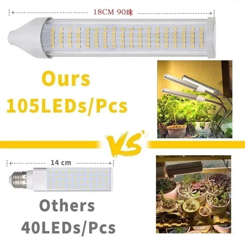 Grow Lights for Indoor Plants, Full Spectrum with 60" Extendable Tripod Stand,420 Leds 1 to 4 Heads 